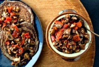 버섯 캐 비어 - 매일 및 축제 메뉴를위한 맛있는 전채