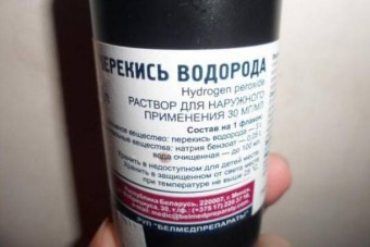 Peroxid de hidrogen cu lichide varicoase