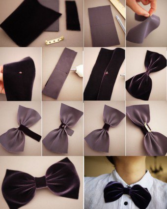 どのように男性の蝶や布やサテンのリボンで作られたネクタイを作るのですか？