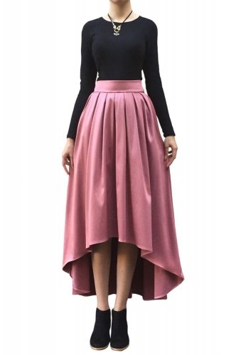 Trendig asymmetrisk kjol - elegant, elegant och sexig!