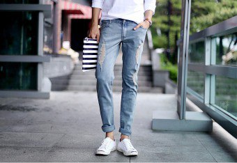 Lakukan sendiri - tampalan fesyen pada seluar jeans