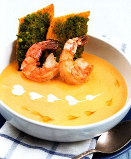 Krémová polievka s krevetami: ako rýchlo pripraviť lahodné jedlo?