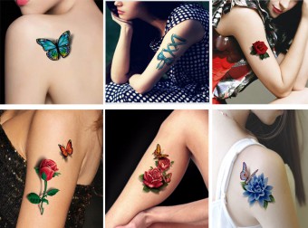 Laikinas kūno tatuiruotes: kaip klijuoti tatuiruotės lipdukus